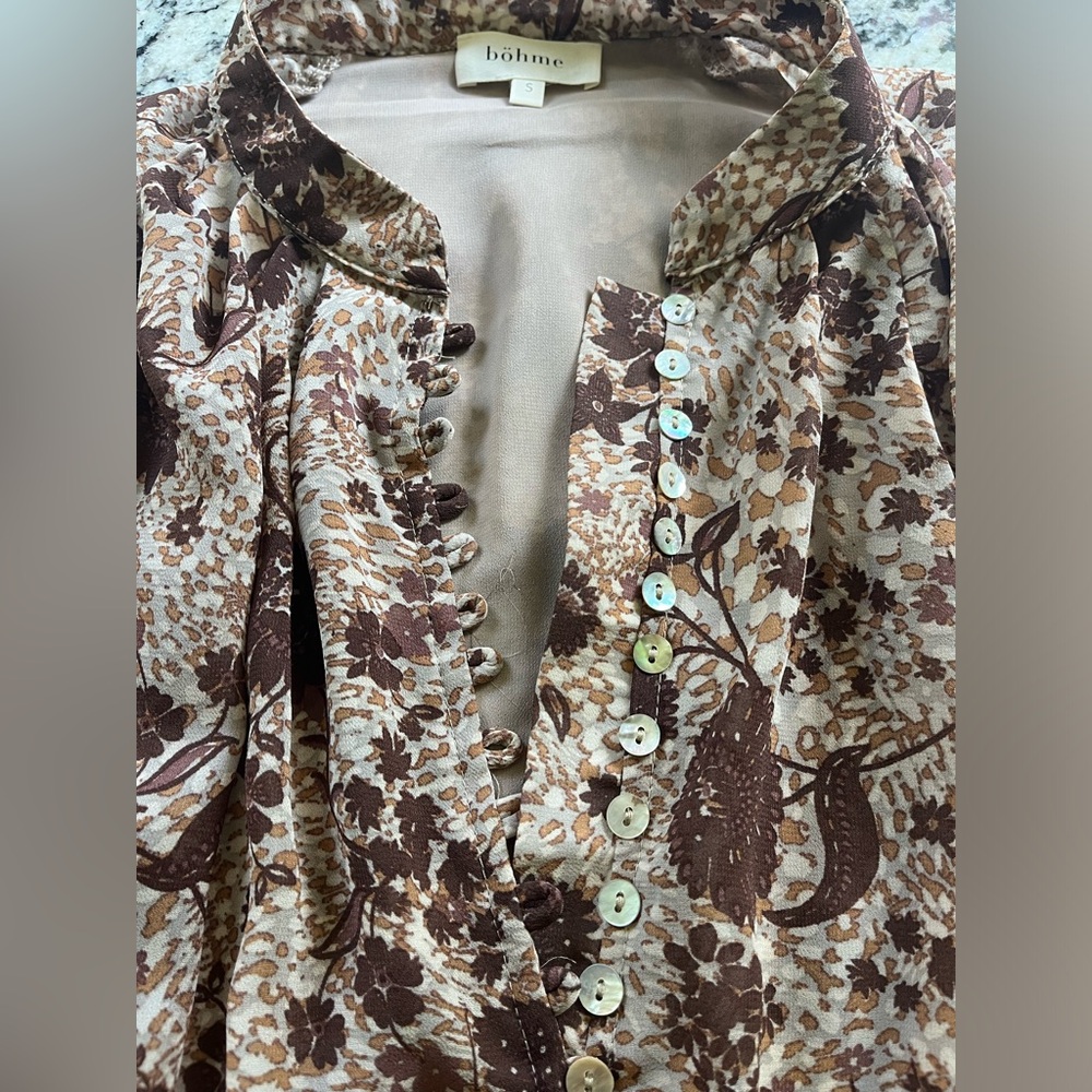 Bohme Brand Floral Print Blouse